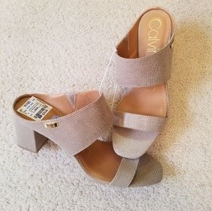 Beige CK Slides